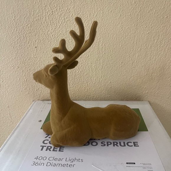 Velvet reindeer Christmas decor from target - Picture 2 of 2